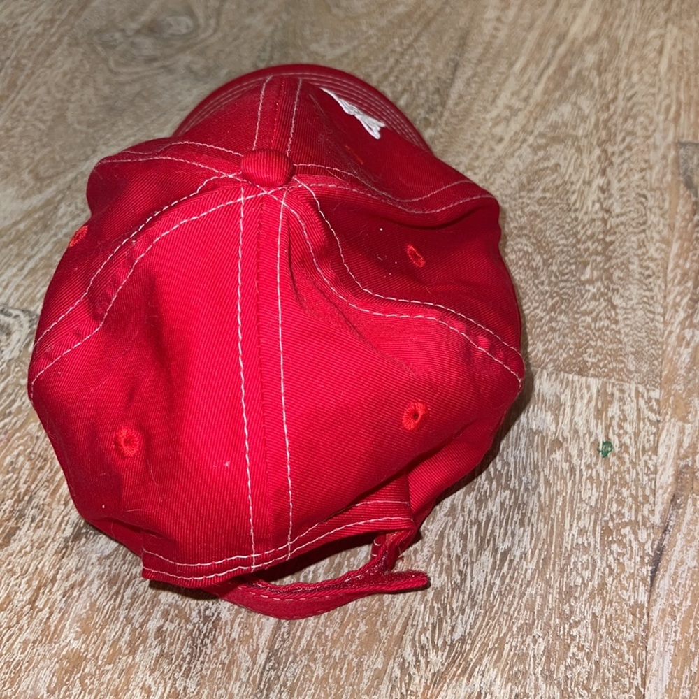 Budweiser King of Beers red and white SnapBack baseball hat - Picture 3 of 3